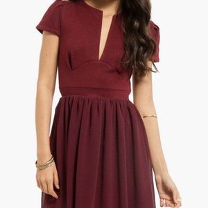 *4/$24* Burgundy Skater Dress